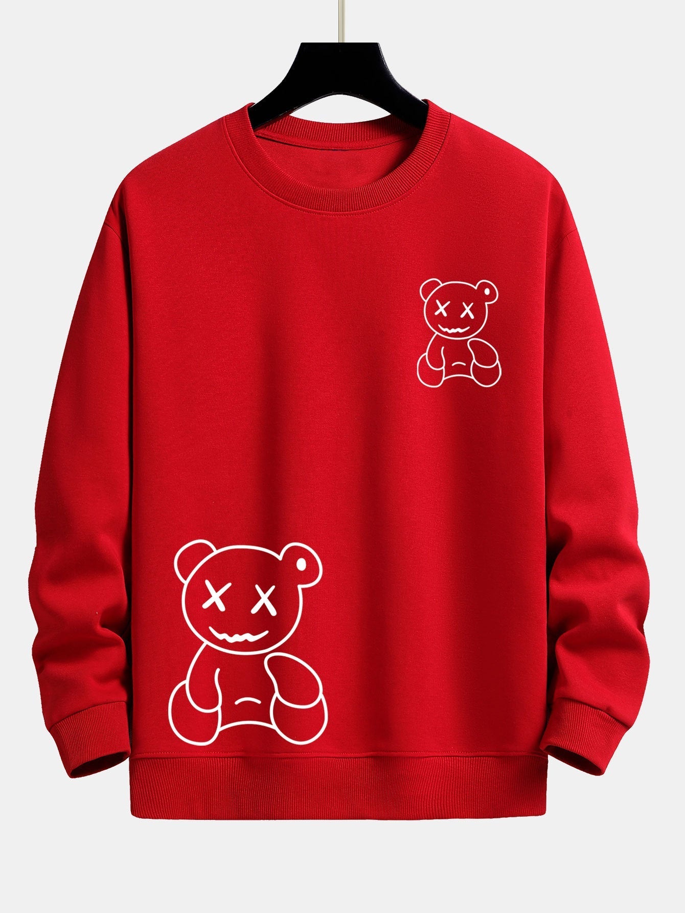 VARENO Bear Print Sweatshirt