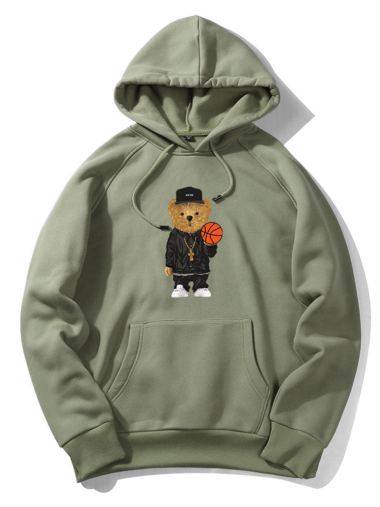 VARENO Basketball Bear Hoodie