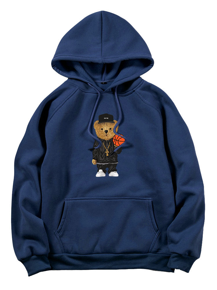 VARENO Basketball Bear Hoodie