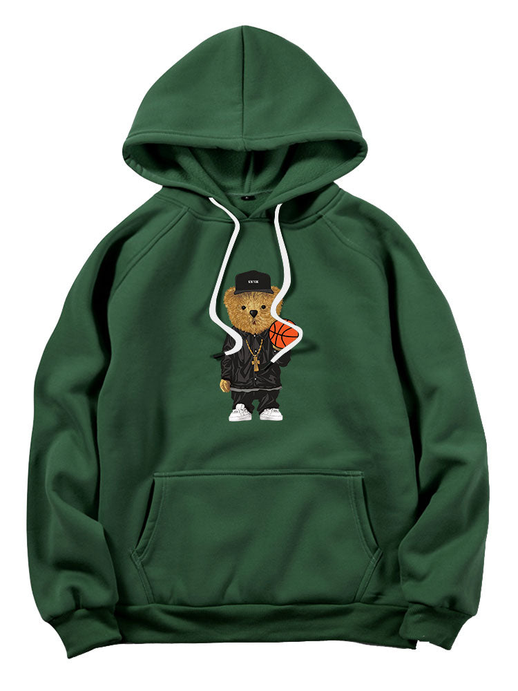 VARENO Basketball Bear Hoodie