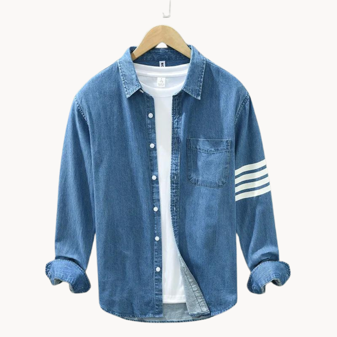 VARENO Denim Collar Gömlek