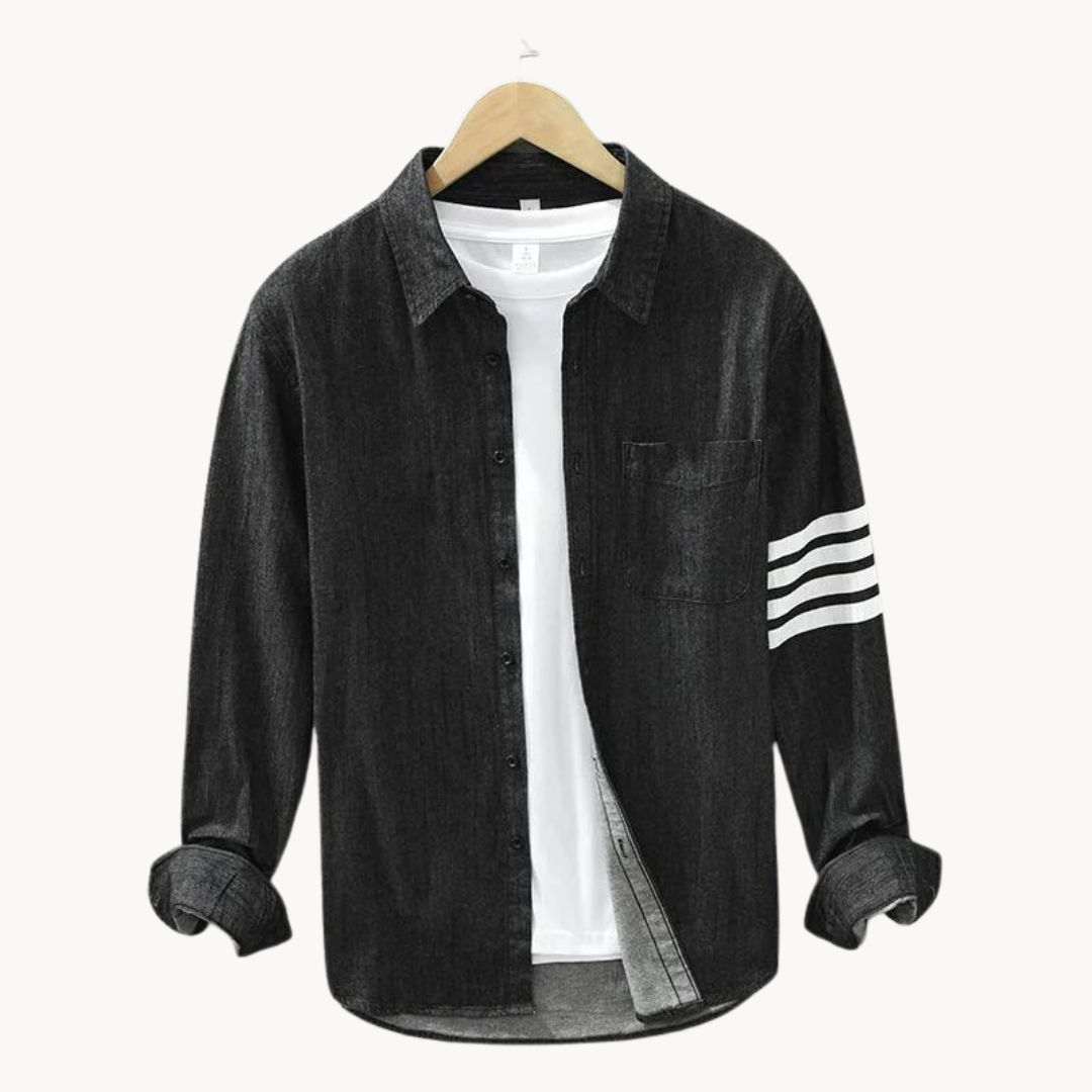 VARENO Denim Collar Gömlek
