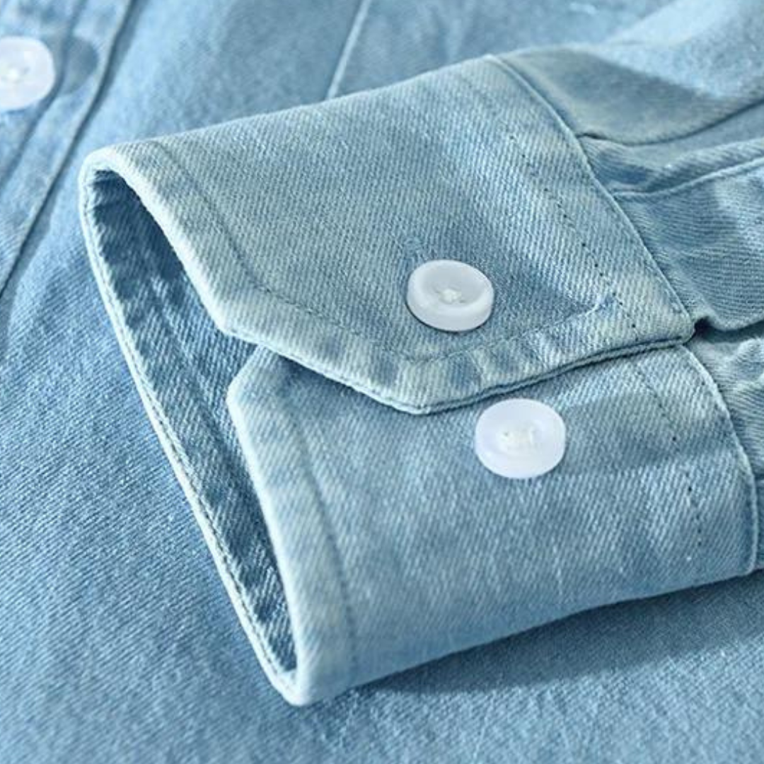 VARENO Denim Collar Gömlek