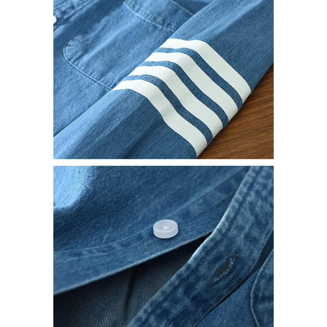 VARENO Denim Collar Gömlek
