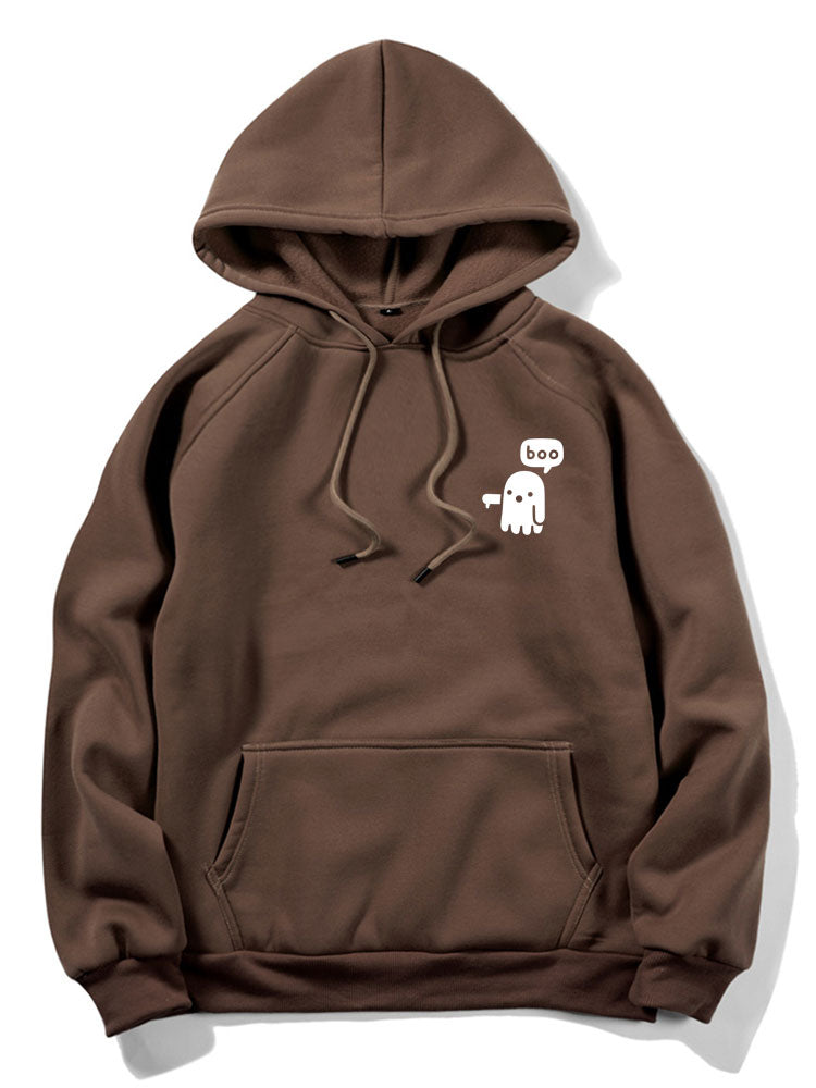 VARENO Cartoon Ghost Hoodie