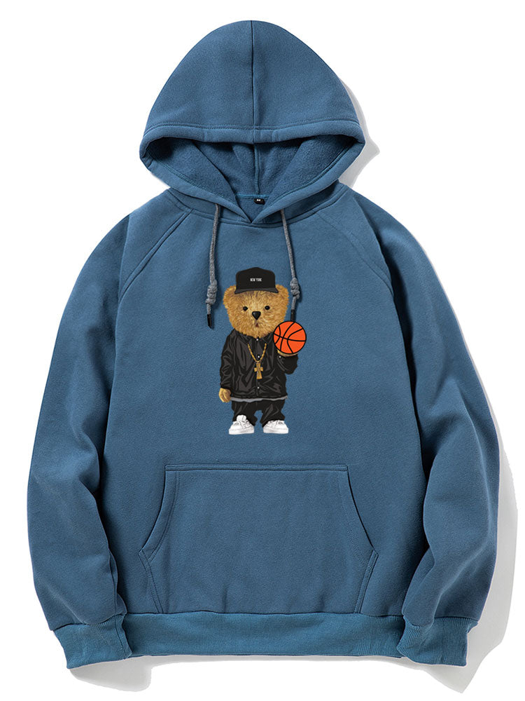 VARENO Basketball Bear Hoodie