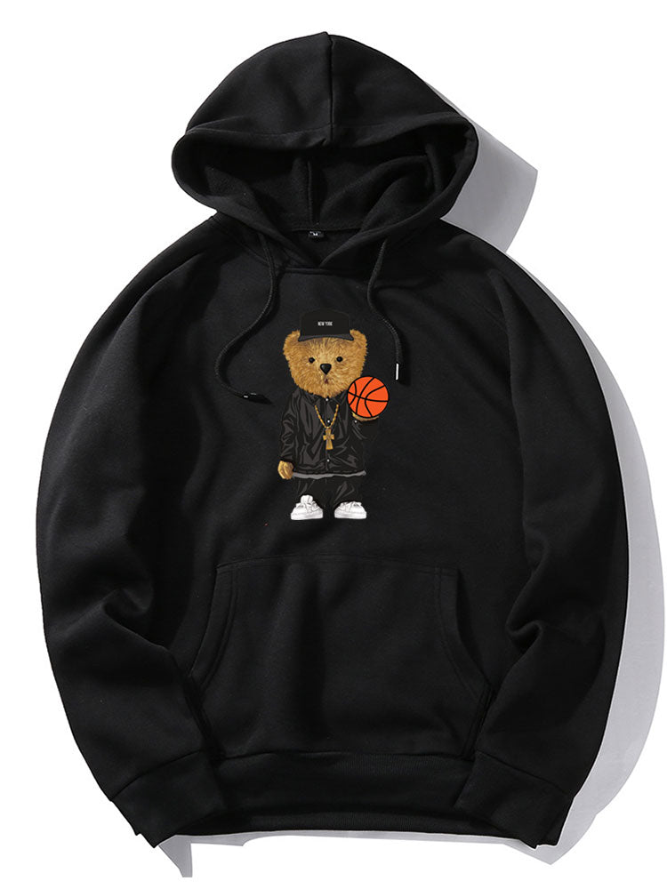 VARENO Basketball Bear Hoodie