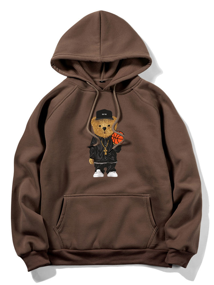VARENO Basketball Bear Hoodie