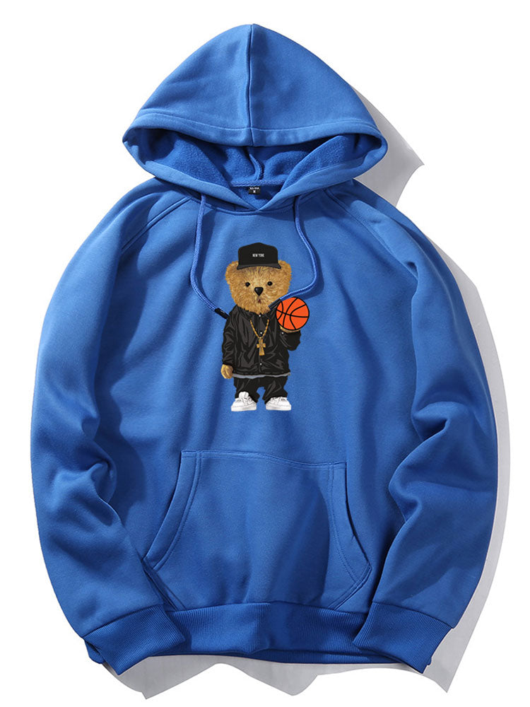 VARENO Basketball Bear Hoodie