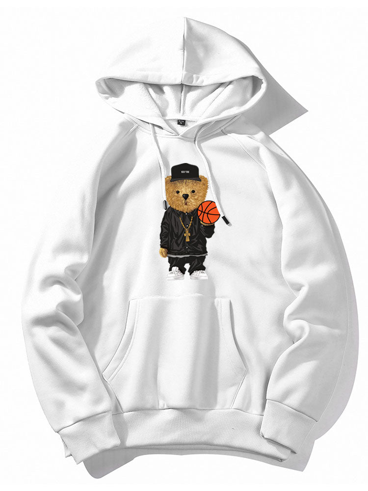 VARENO Basketball Bear Hoodie
