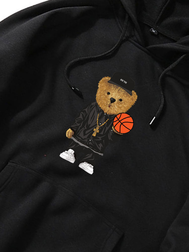 VARENO Basketball Bear Hoodie