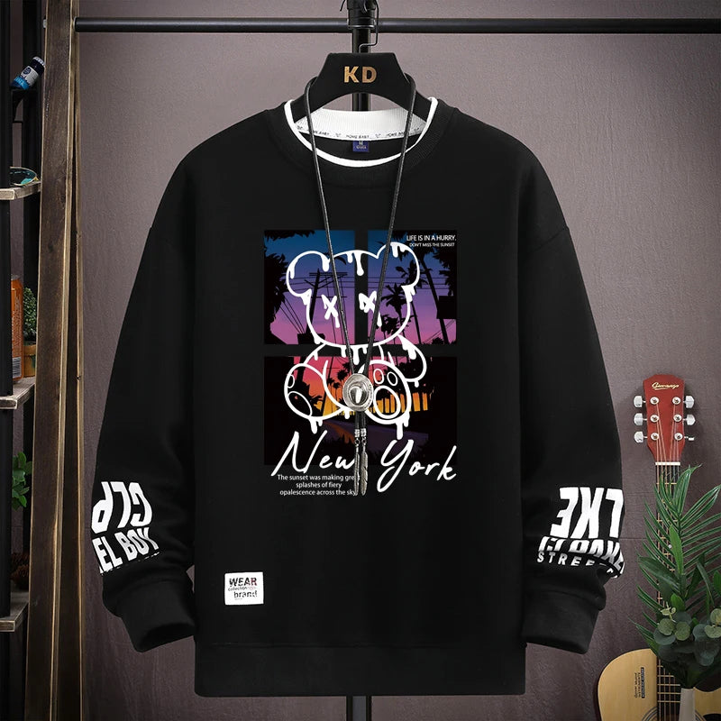 VARENO Bear Sunset Sweatshirt