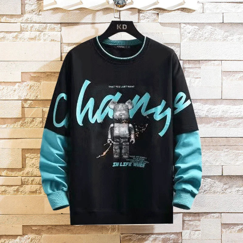 VARENO Ayıcık Baskılı Sweatshirt