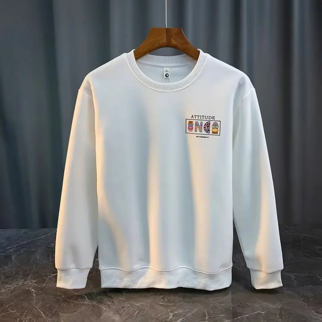 VARENO Vintage Desenli Oversize Sweatshirt