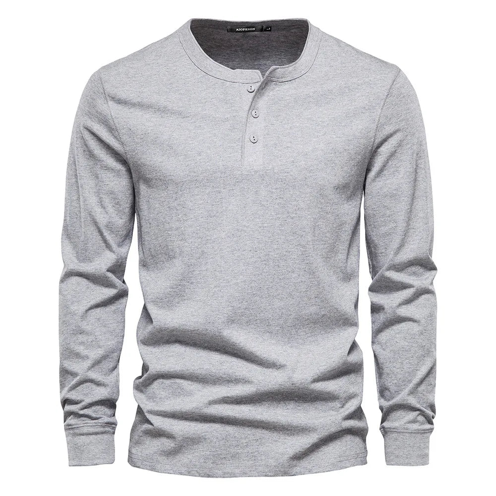 VARENO Henley Sweatshirt