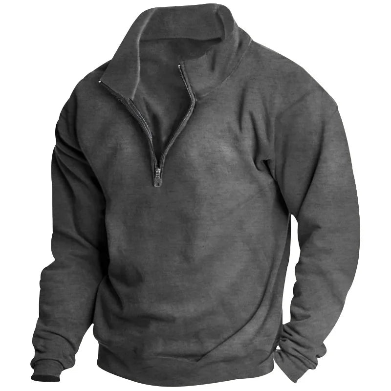 VARENO Zipper Sweatshirt