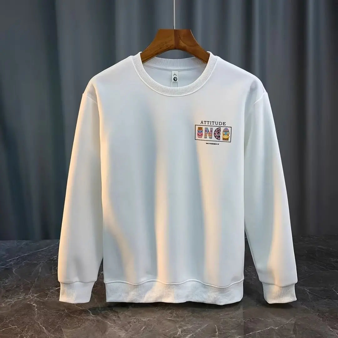 VARENO Vintage Desenli Oversize Sweatshirt