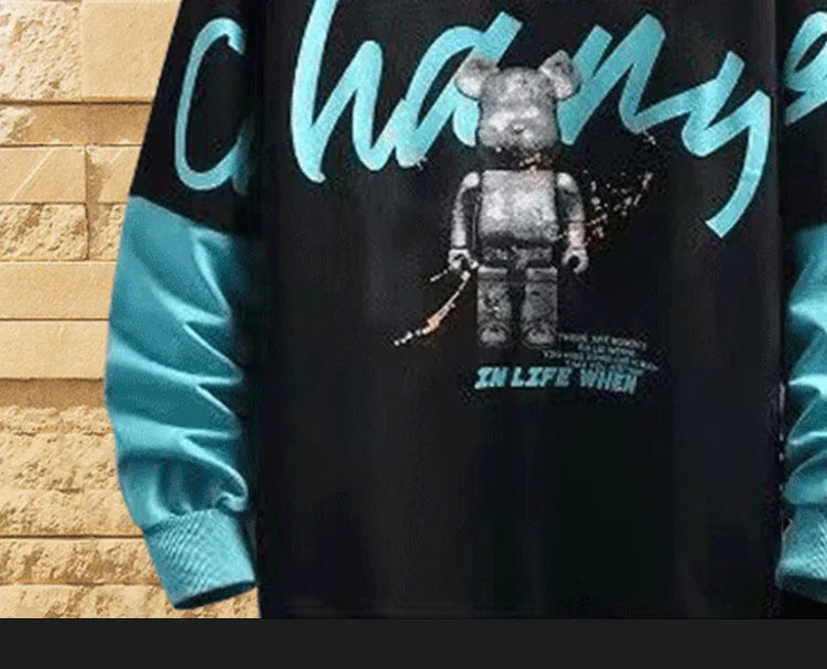 VARENO Ayıcık Baskılı Sweatshirt
