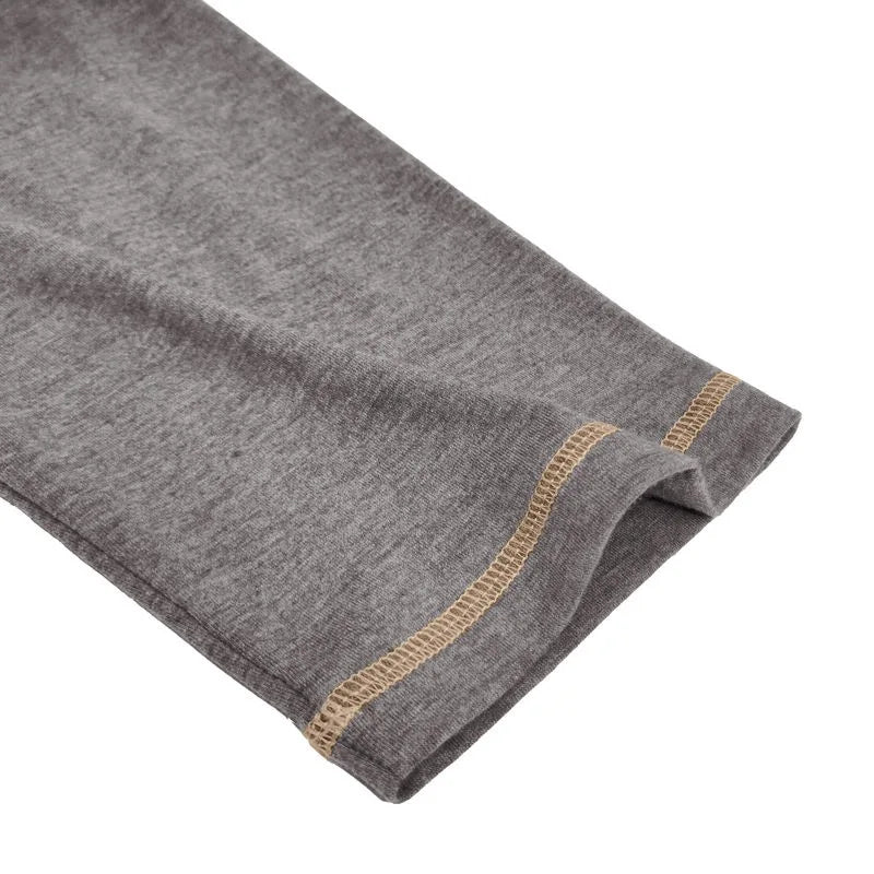 VARENO Henley Neck Uzun Kollu T-shirt
