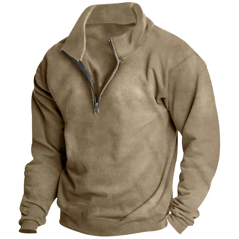 VARENO Zipper Sweatshirt