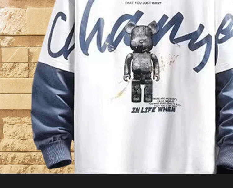 VARENO Ayıcık Baskılı Sweatshirt