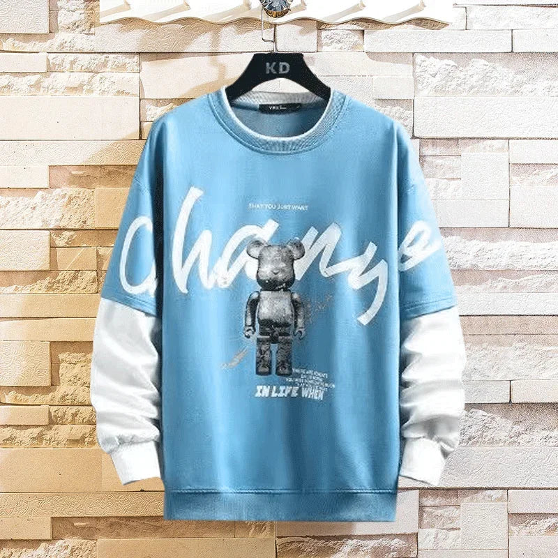 VARENO Ayıcık Baskılı Sweatshirt