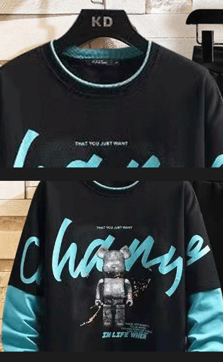 VARENO Ayıcık Baskılı Sweatshirt