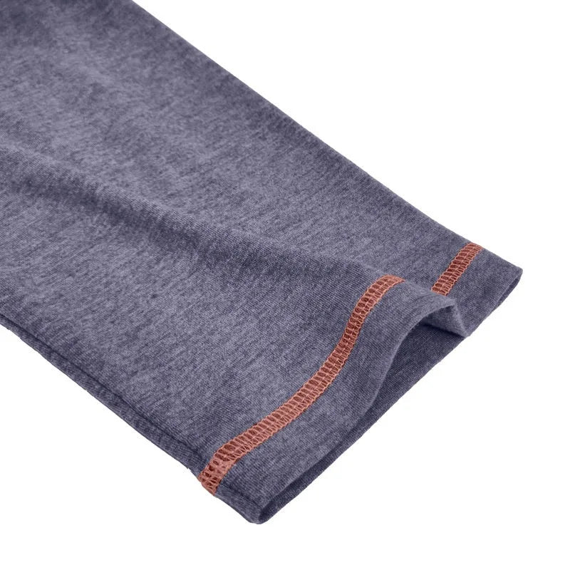 VARENO Henley Neck Uzun Kollu T-shirt