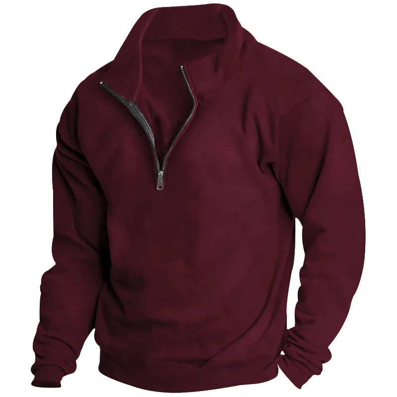 VARENO Zipper Sweatshirt