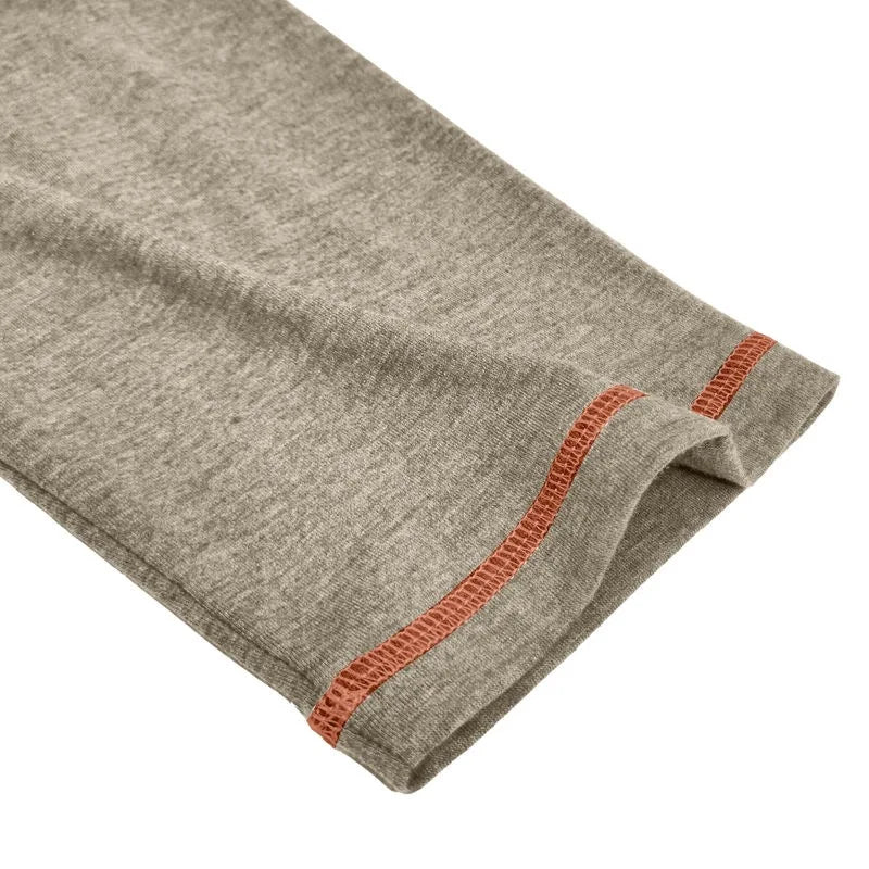 VARENO Henley Neck Uzun Kollu T-shirt