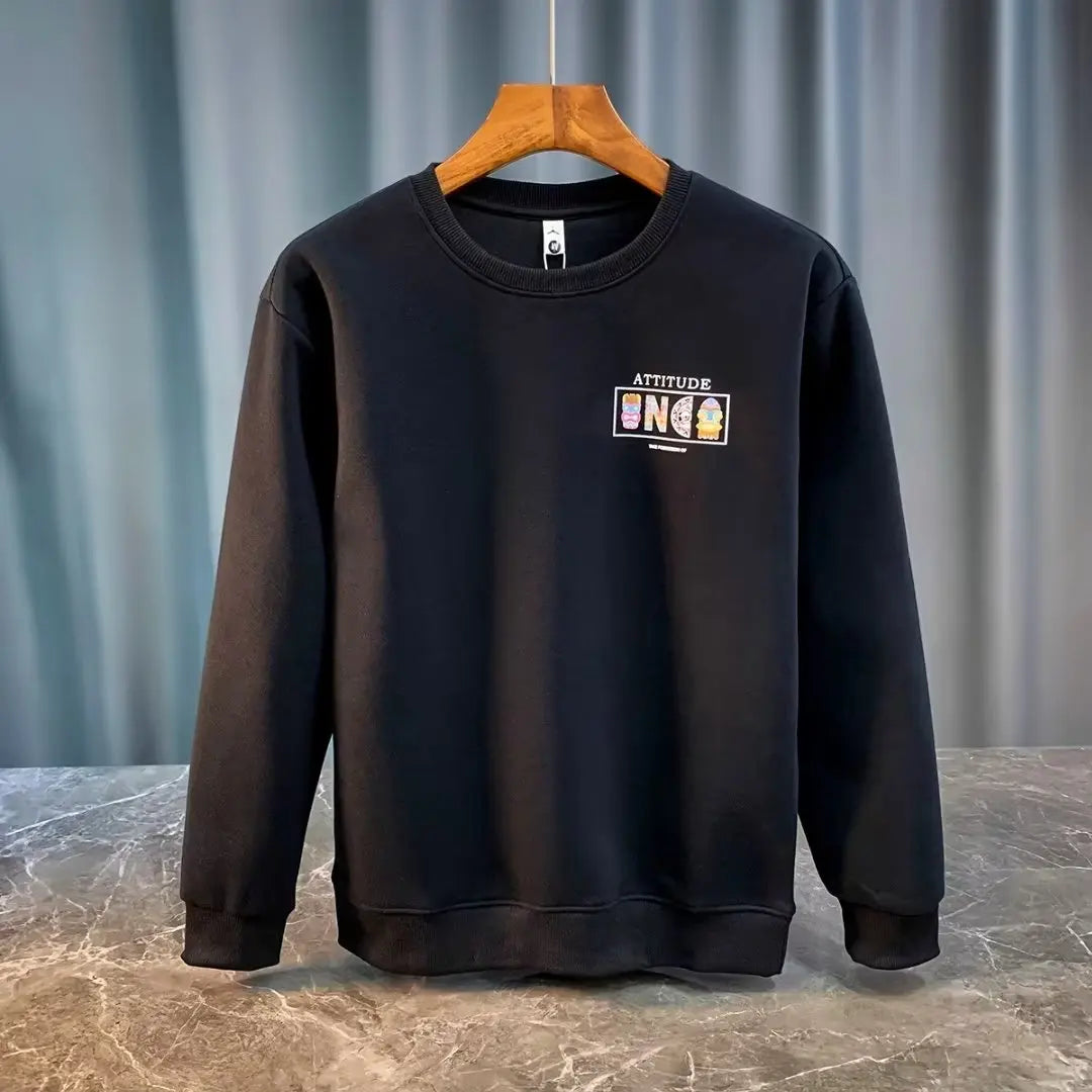 VARENO Vintage Desenli Oversize Sweatshirt