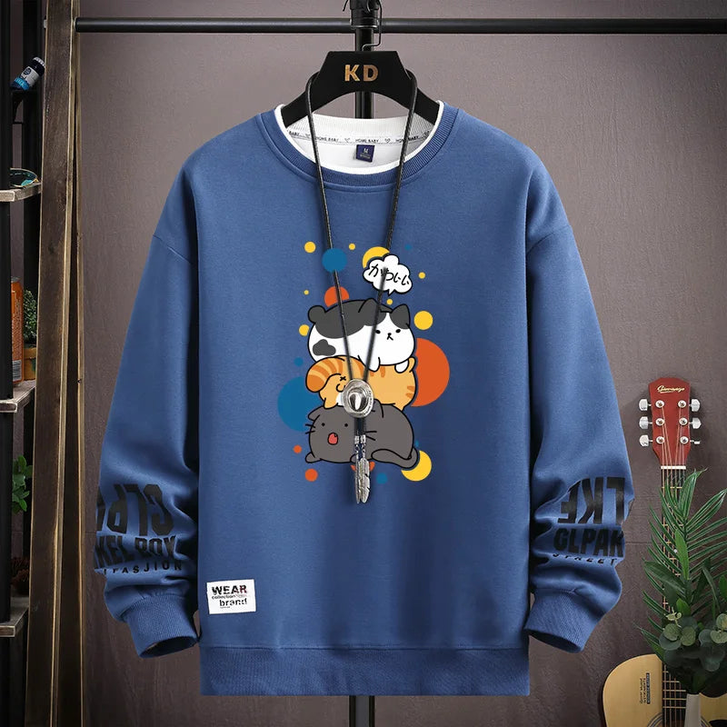 VARENO JP Cartoon Sweatshirt