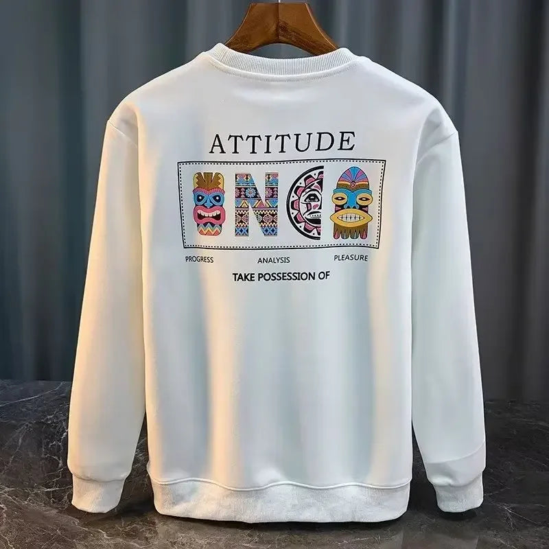 VARENO Vintage Desenli Oversize Sweatshirt