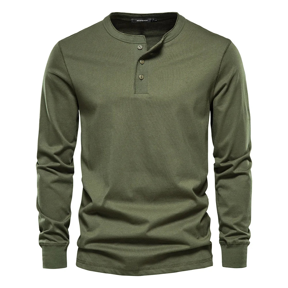 VARENO Henley Sweatshirt