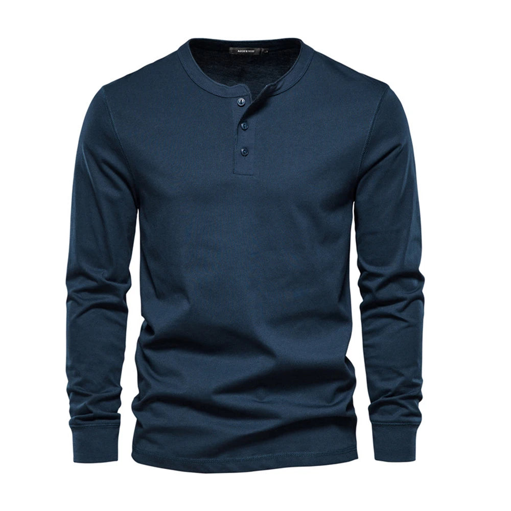 VARENO Henley Sweatshirt