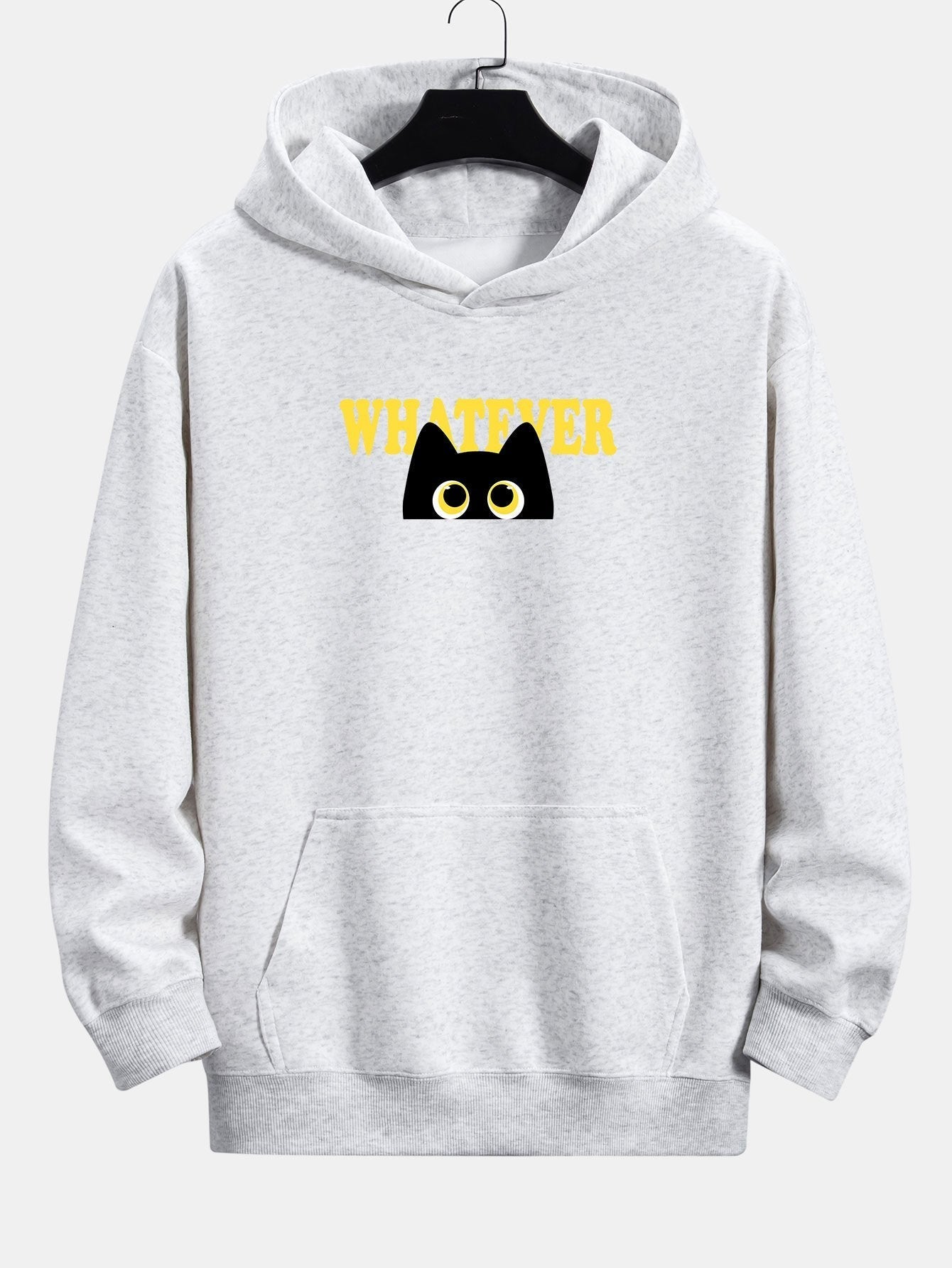 VARENO Whatever Black Cat Hoodie