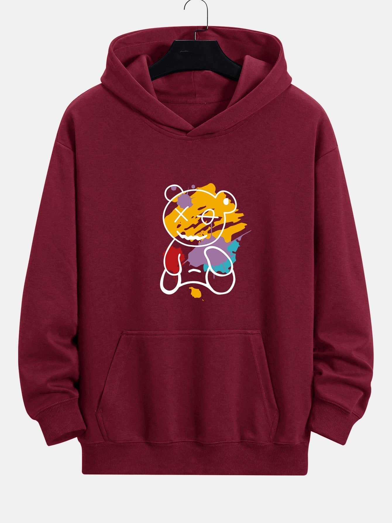 VARENO Graffiti Bear Hoodie
