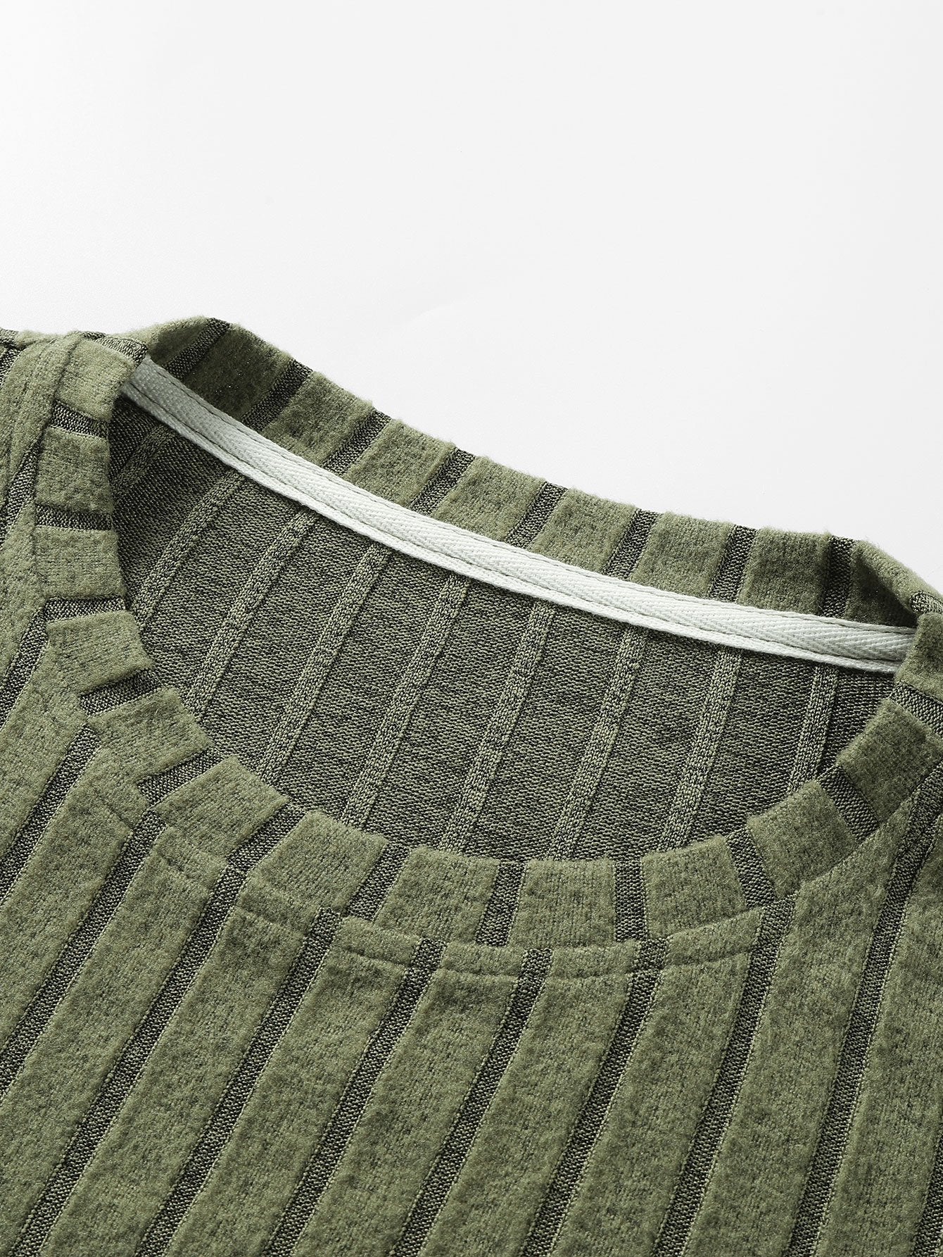 VARENO Knit Ribbed Sweatshirt