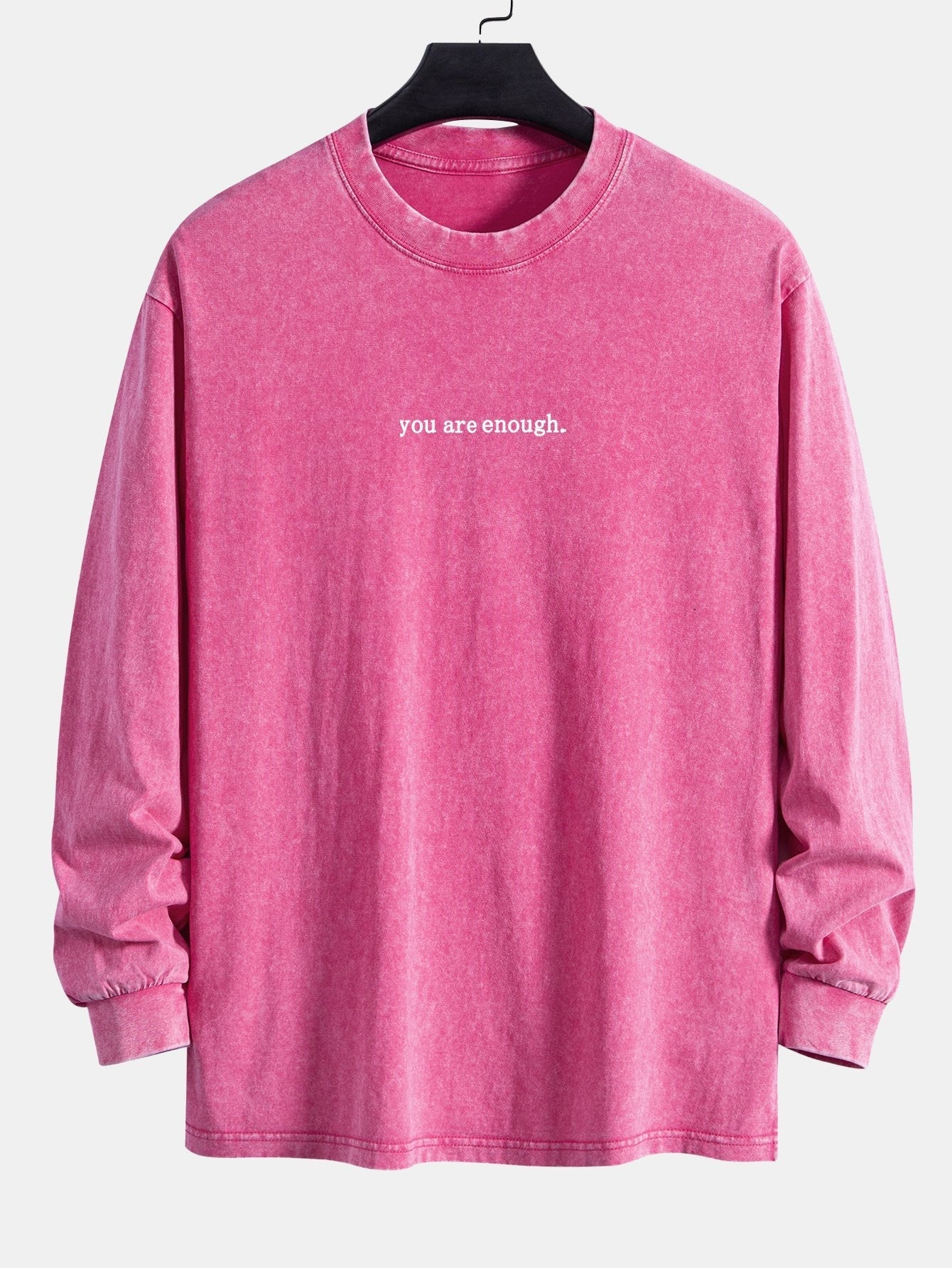 VARENO Slogan Print Sweatshirt