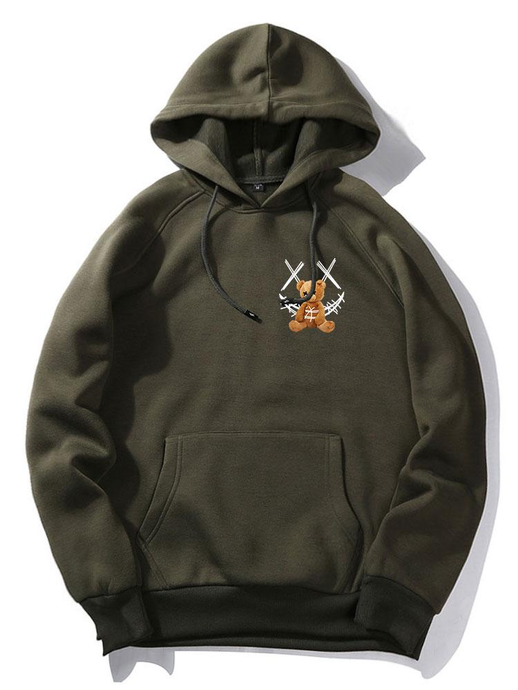 VARENO Smiley Bear Hoodie