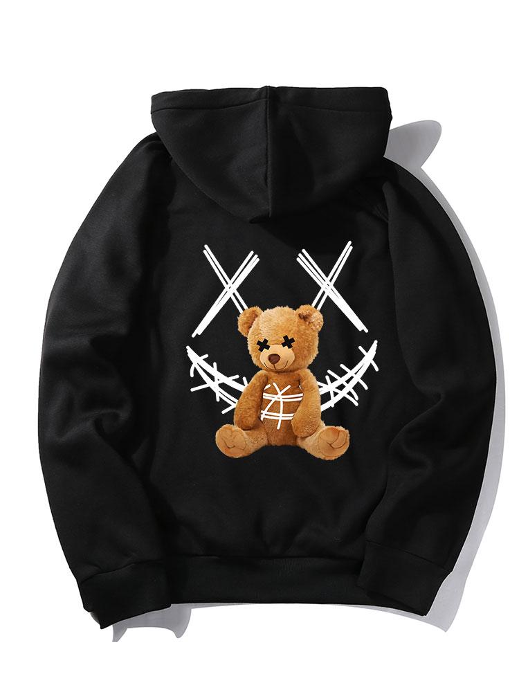 VARENO Smiley Bear Hoodie