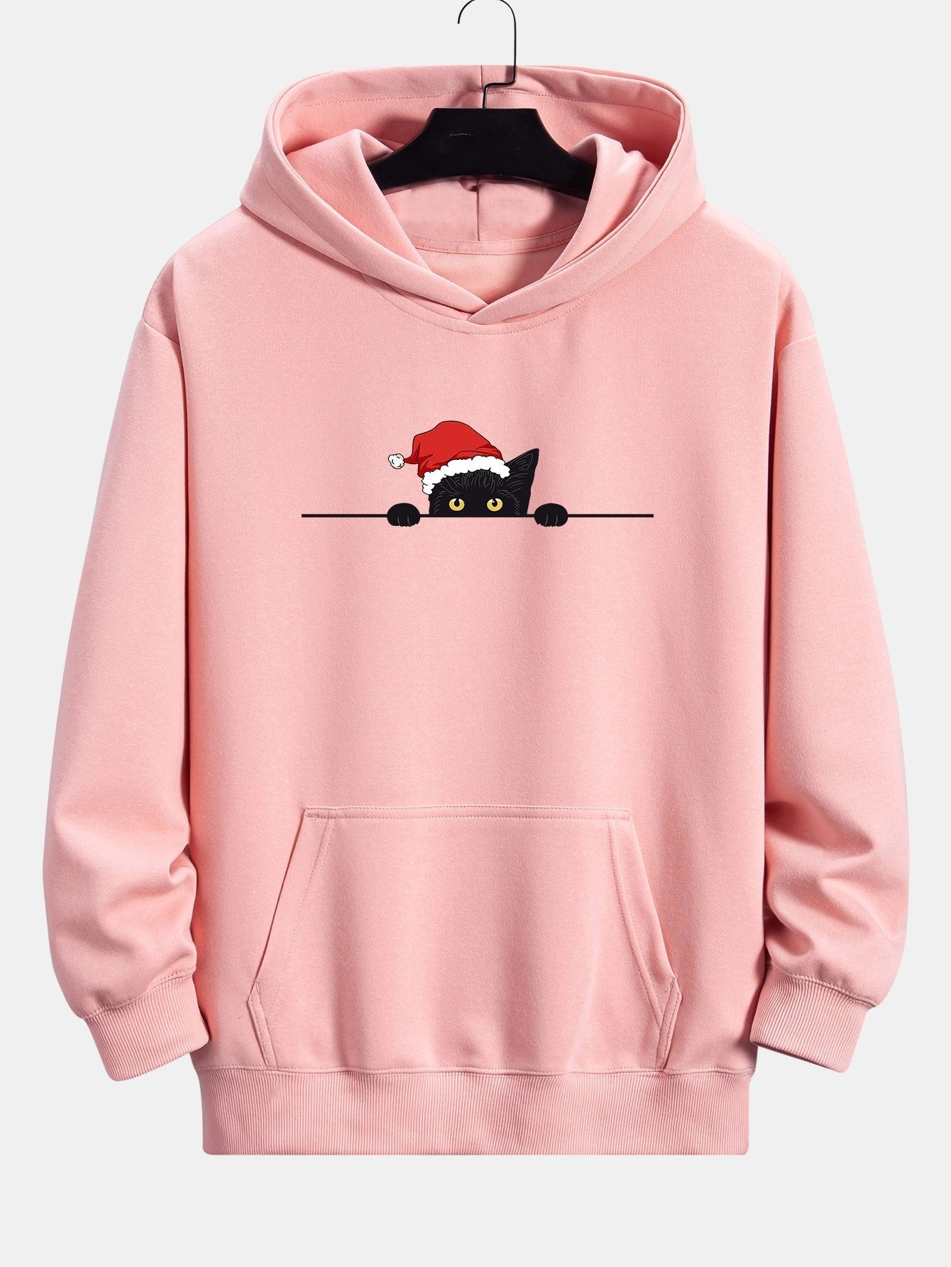 VARENO Christmas Black Cat Hoodie
