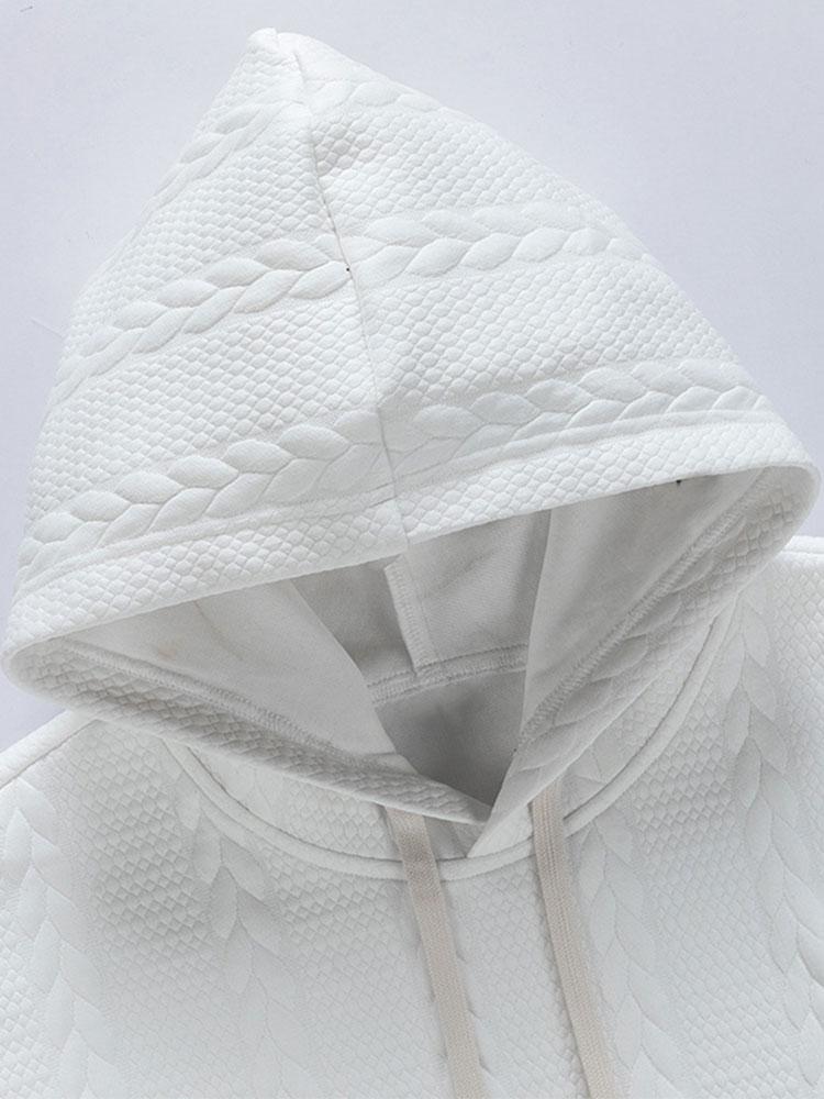 VARENO Wheat Jacquard Hoodie