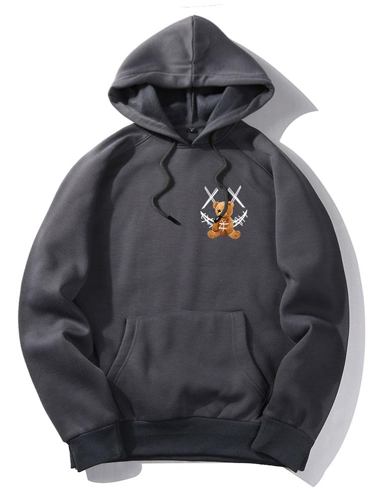 VARENO Smiley Bear Hoodie