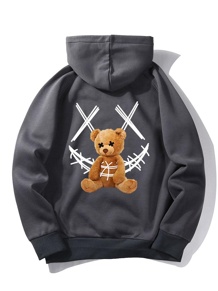 VARENO Smiley Bear Hoodie