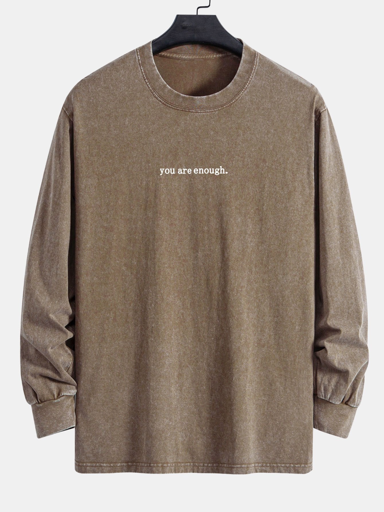 VARENO Slogan Print Sweatshirt