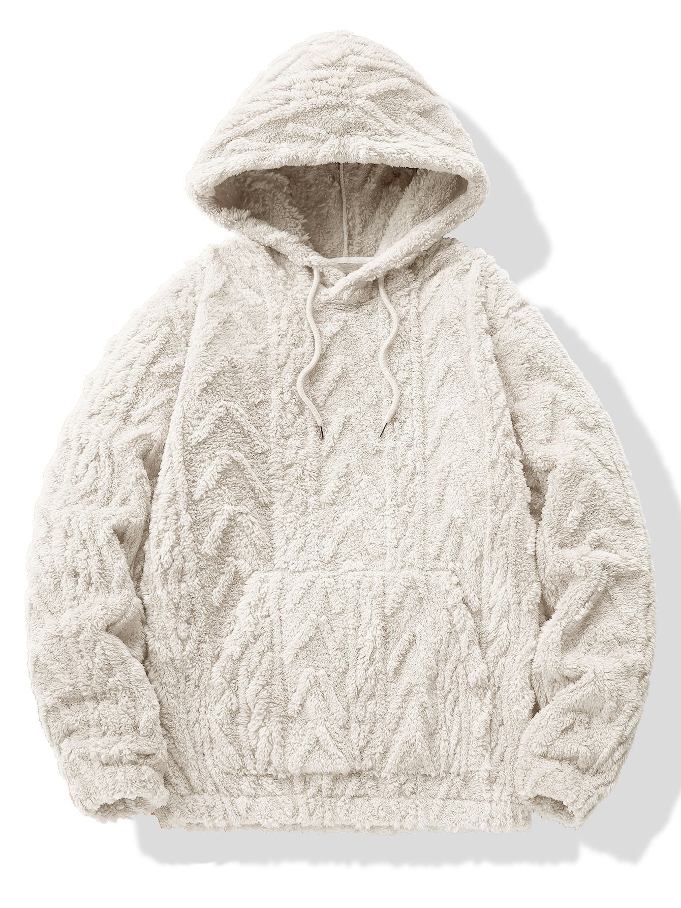VARENO Geometric Jacquard Hoodie