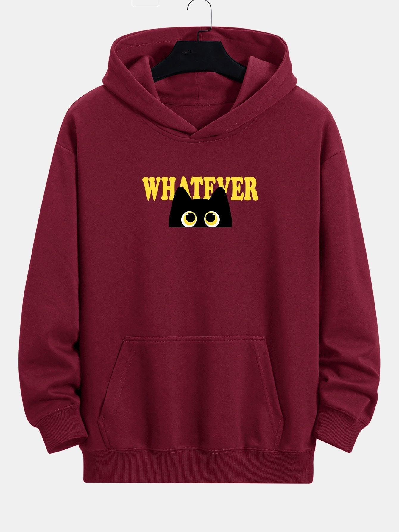 VARENO Whatever Black Cat Hoodie