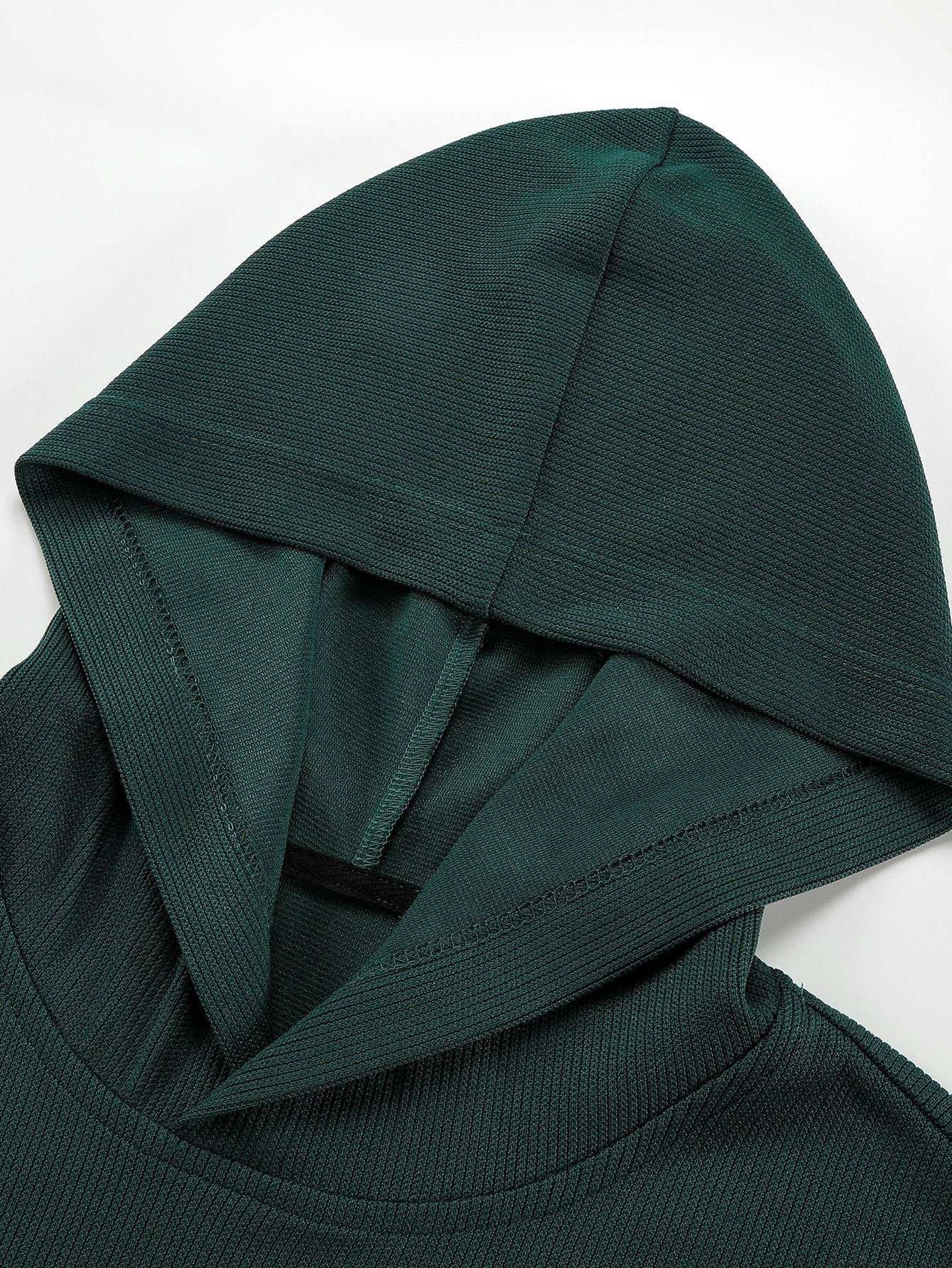 VARENO Basic Ribbed Hoodie