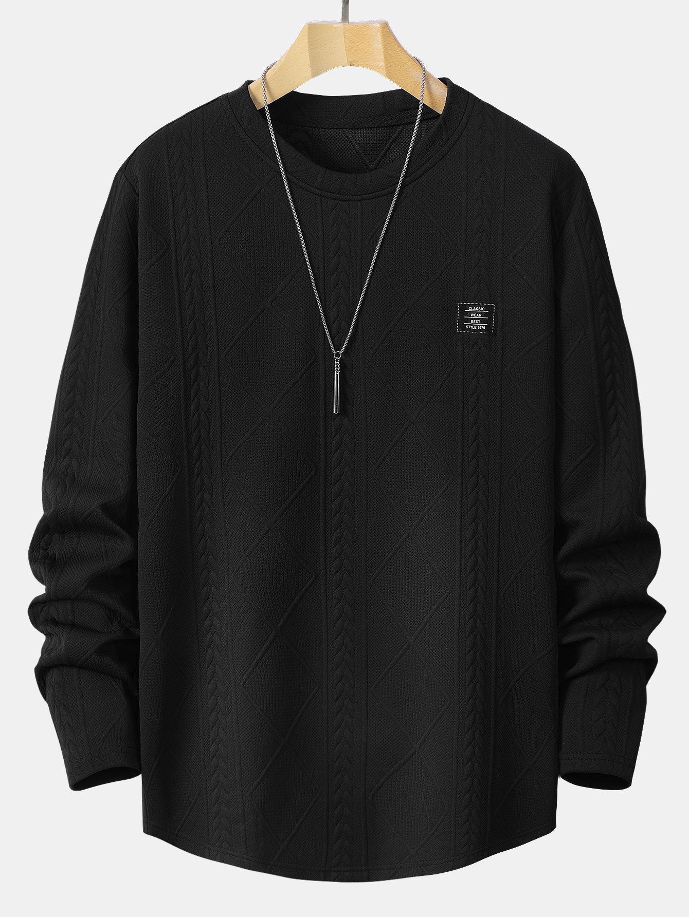 VARENO Geometric Sweatshirt